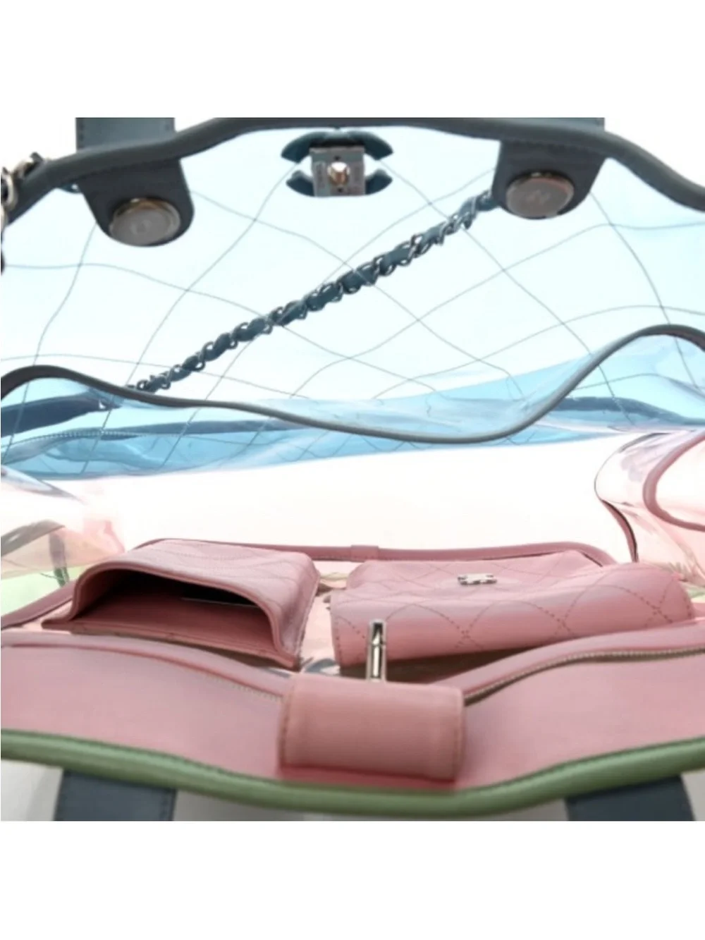 💎 RUNWAY 💎 SPLASH Chanel Clear PVC Tote Bag - Picture 14 of 14